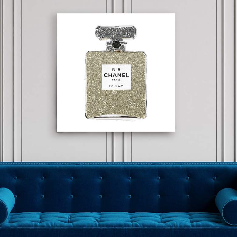 Champagne Classic Number 5 Canvas Wall Art
