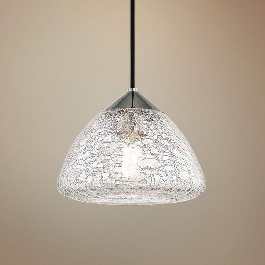 Mitzi Maya 9" Wide Polished Nickel Mini Pendant