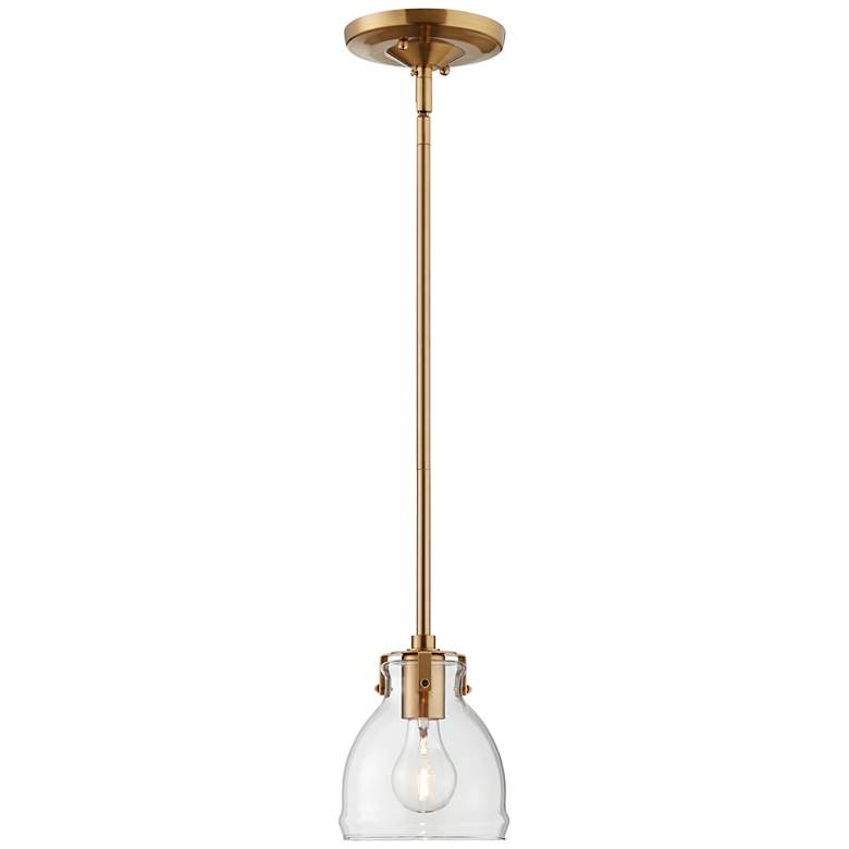 Possini Euro Bellis 6 1/2" Wide Brushed Mini Pendant