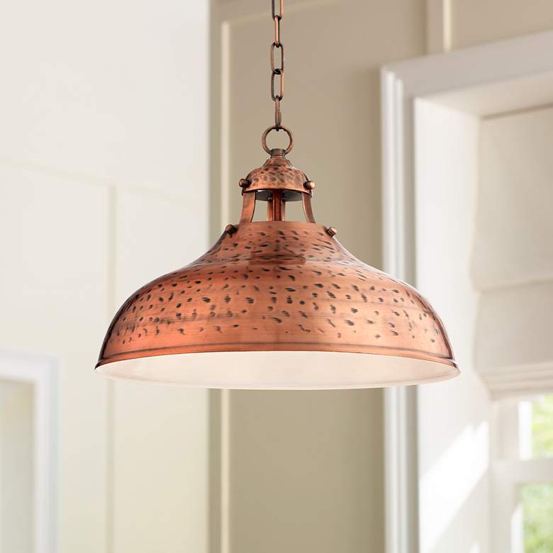 Essex 16" Wide Dyed Metal Pendant Light