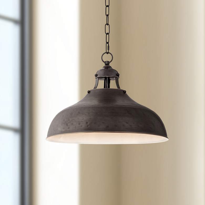 Essex 16" Wide Dyed Metal Pendant Light
