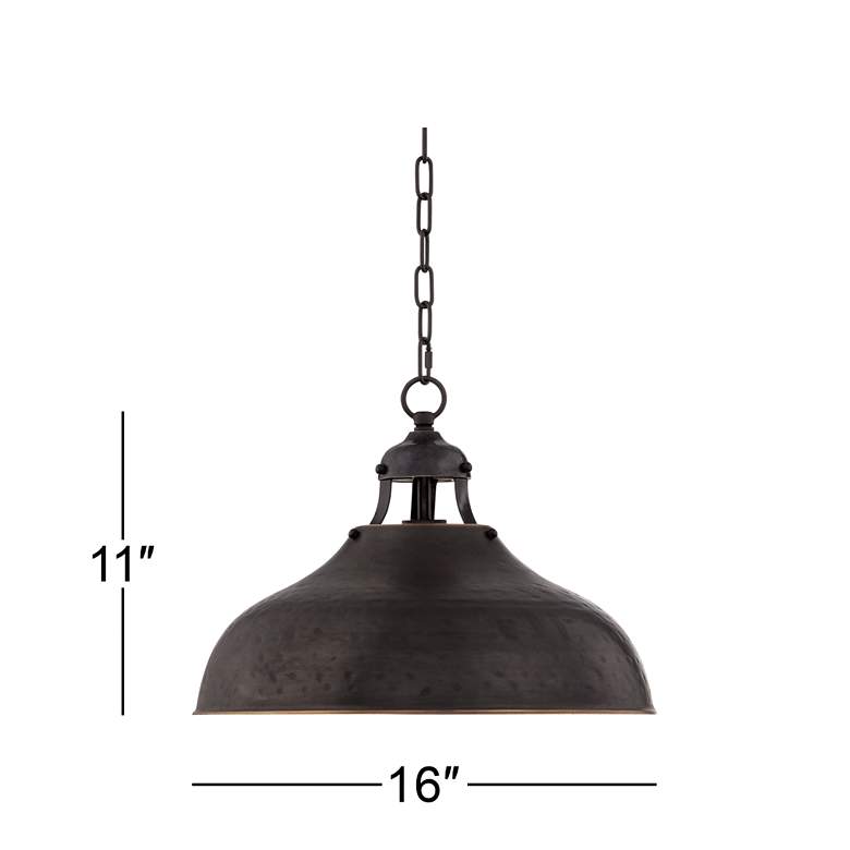 Essex 16" Wide Dyed Metal Pendant Light