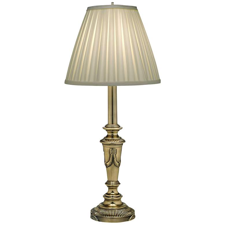 Ivory and Burnished Brass Table Lamp