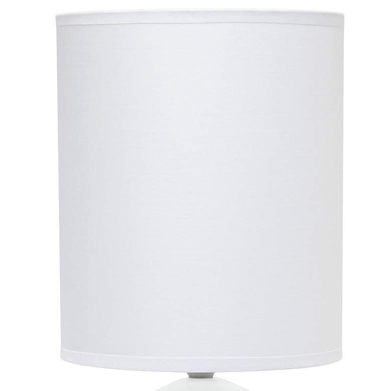 Simple Designs 18 1/2"H White and Blue Accent Table Lamp