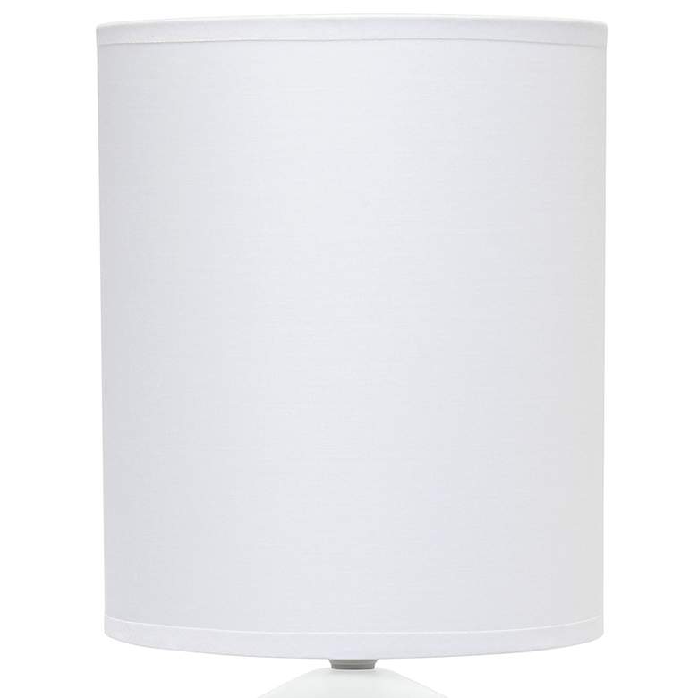 Simple Designs 18 1/2" High White and Tan Accent Table Lamp