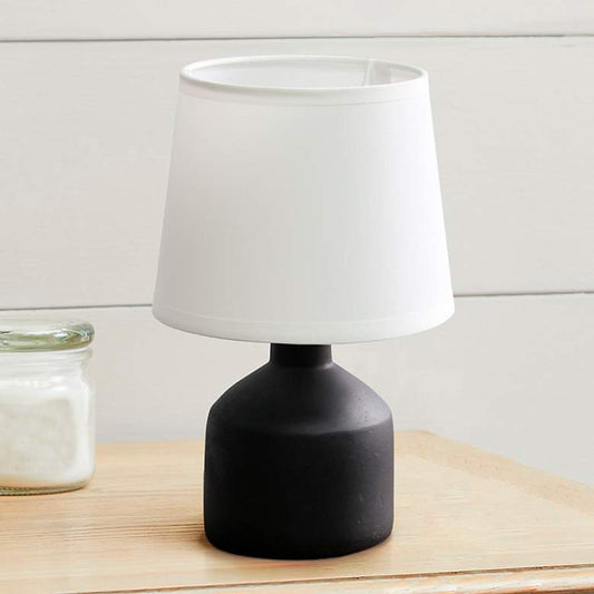 Simple Designs 9 1/2"H Black Bocksbeutal Accent Table Lamp
