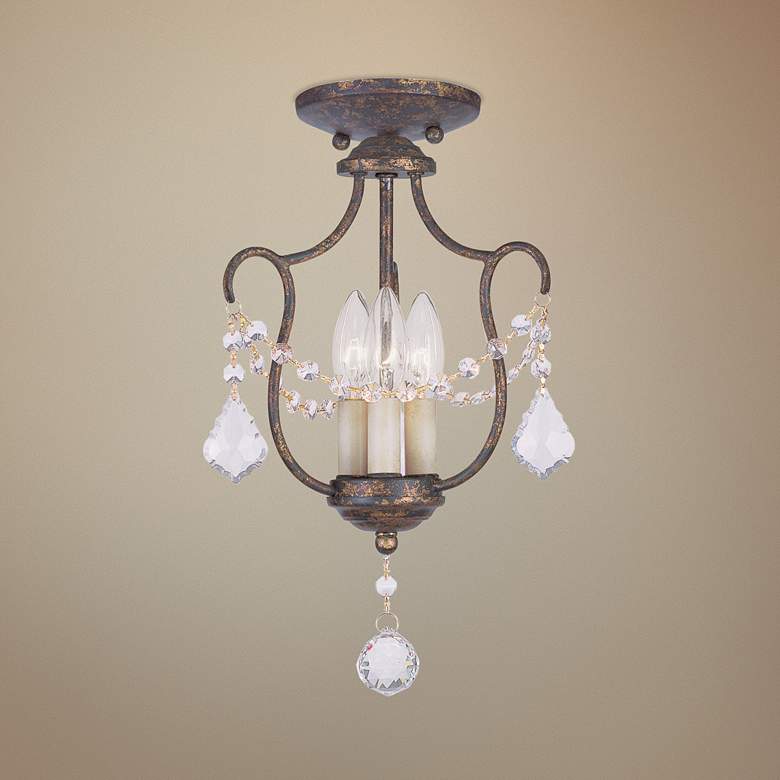 Chesterfield 14" Wide Venetian Golden Bronze 3-Light Pendant