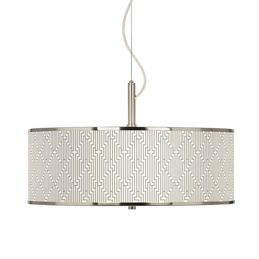 Diamond Maze Giclee Glow 20" Wide Pendant Light