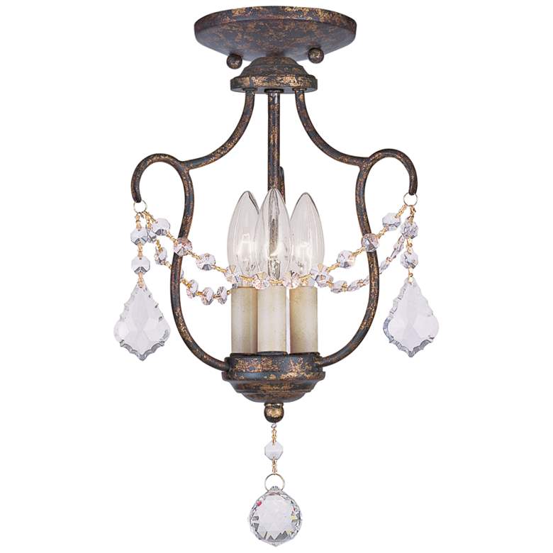 Chesterfield 14" Wide Venetian Golden Bronze 3-Light Pendant