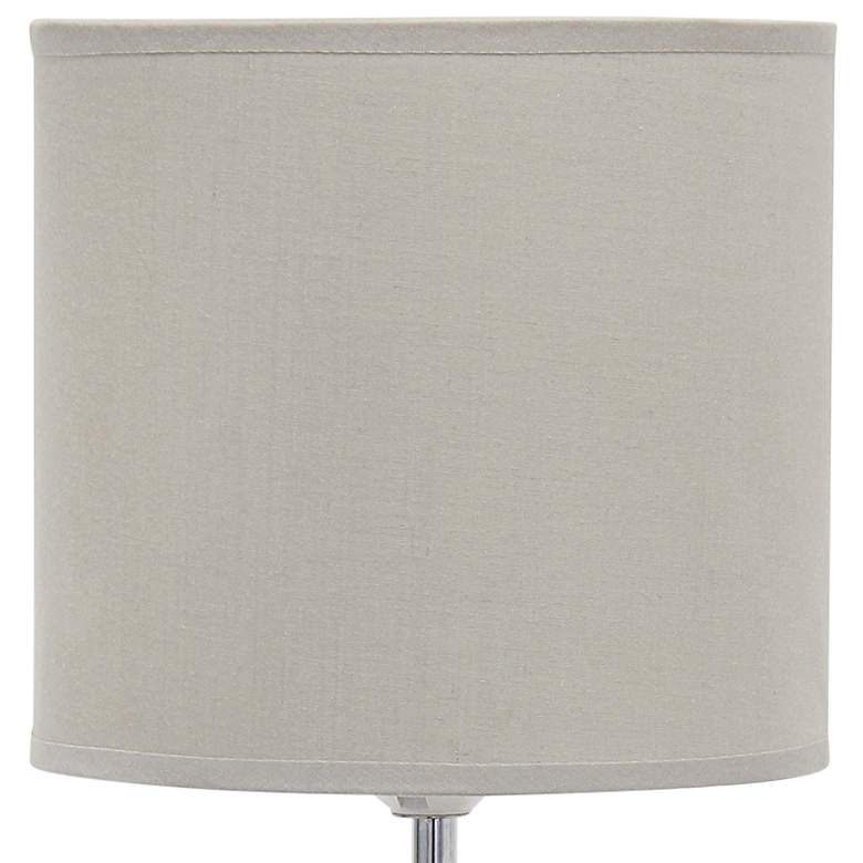 Simple Designs 17 1/2" High Gray Sculpted Accent Table Lamp