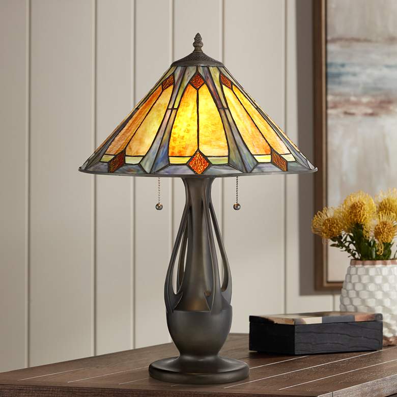 Louis Tiffany Gerald Arts-Crafts Accent Table Lamp