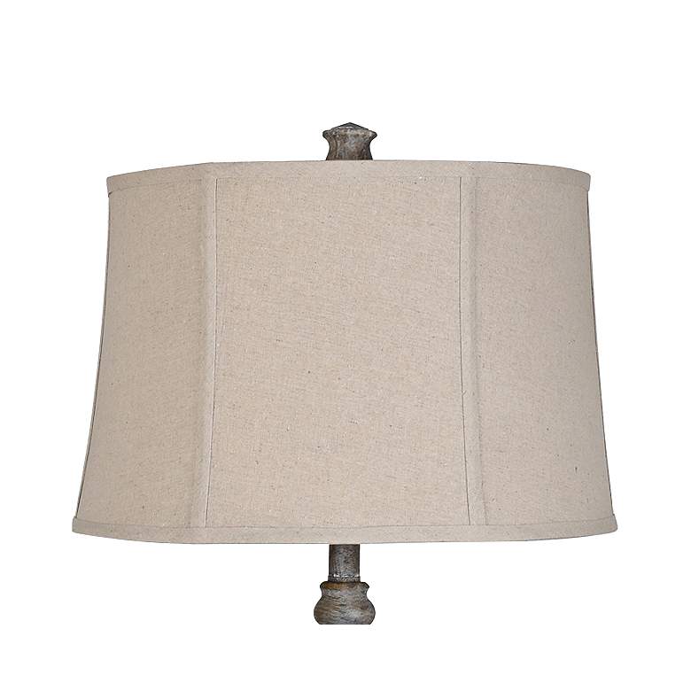 Crestview Collection Ridgeline Antique Gray Table Lamp