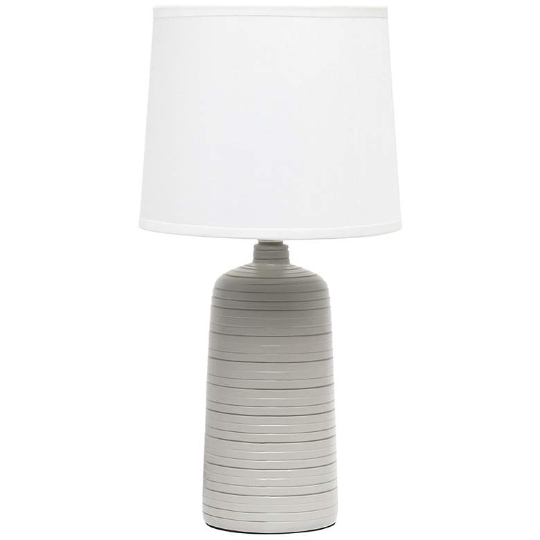Simple Designs 15 3/4" High Taupe Accent Table Lamp