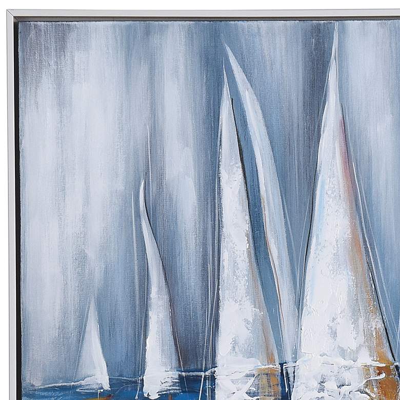 Ophelia Silent Sails 33" High Framed Canvas Wall Art