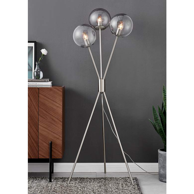 58.5 Lancy Floor Lamp/Brushed Nickel