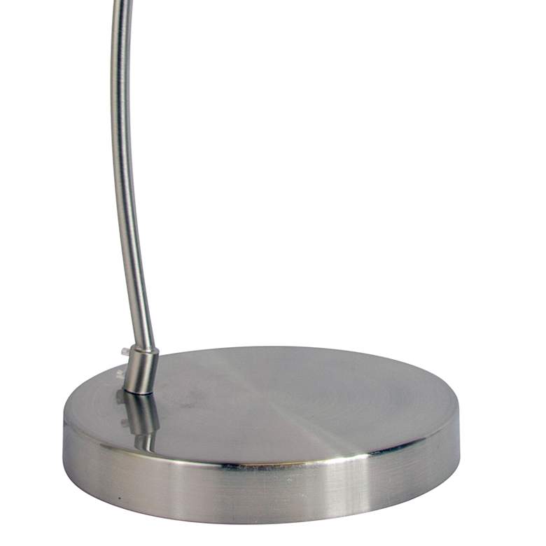 Simple Designs Brushed Nickel Metal Desk Lamp