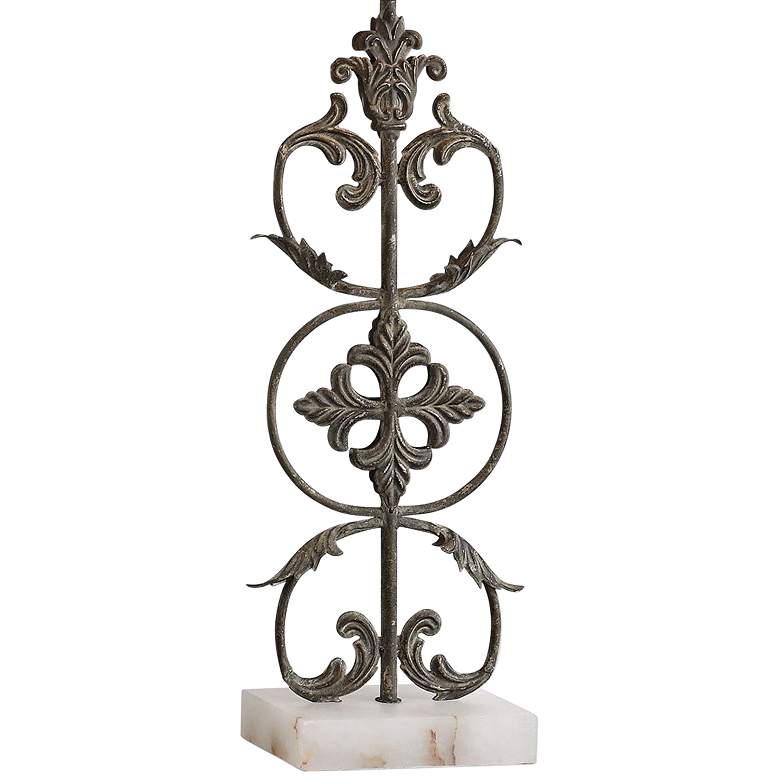 Gerosa Distressed Aged Bronze Table Lamp