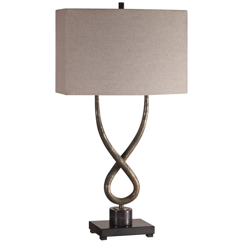 Talema Twisted Steel Base Table Lamp