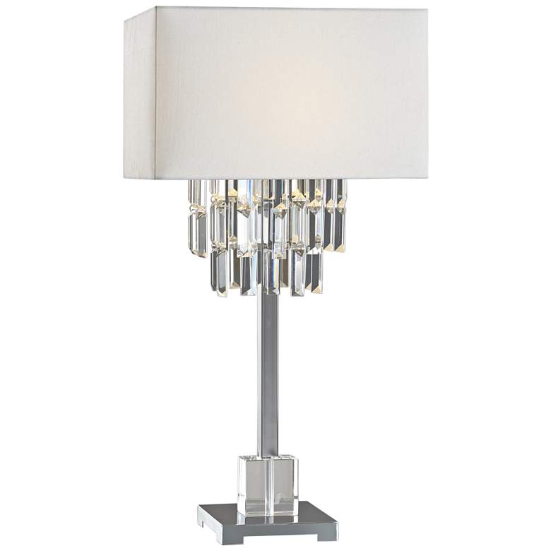Resana Crystal and Polished Nickel Table Lamp