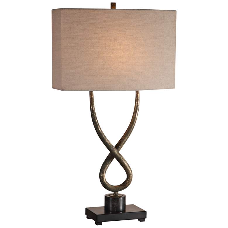 Talema Twisted Steel Base Table Lamp