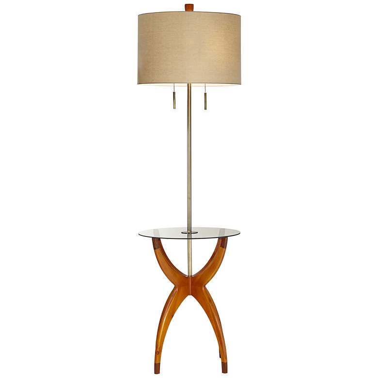 Vanguard Floor Lamp with Glass Tray Table