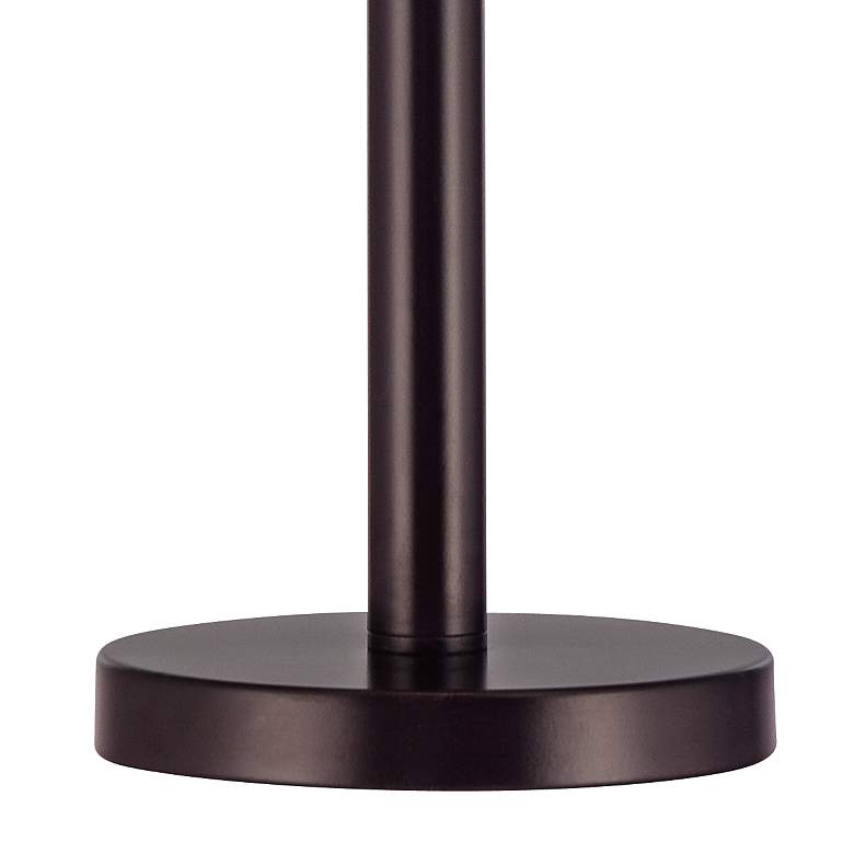 Possini Euro Design Matte Dark Bronze Stick Table Lamp