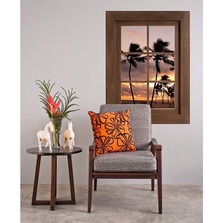 Tropical Sunset Window Wall Decal