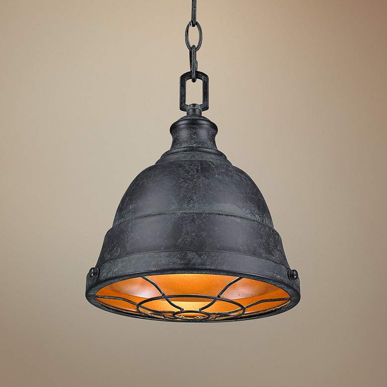 Bartlett 9 1/4" Wide Patina Mini Pendant