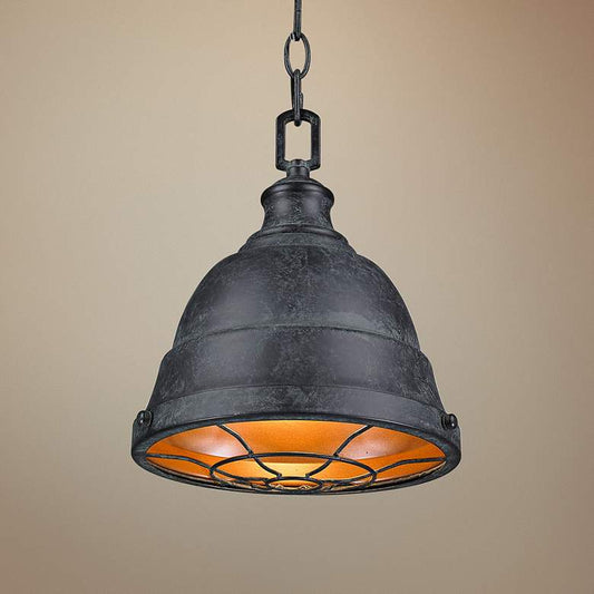 Bartlett 9 1/4" Wide Patina Mini Pendant