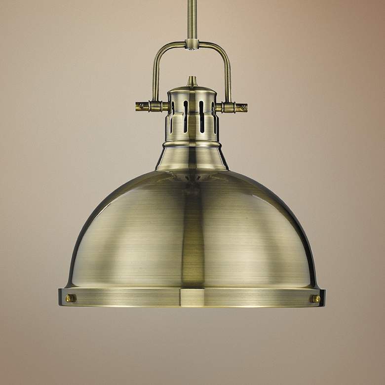 Duncan 14" Wide Pendant Light with Rod
