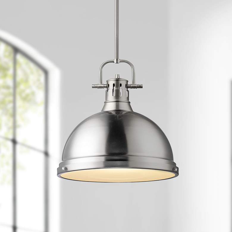 Duncan 14" Wide Pendant Light with Rod
