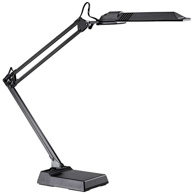 Ultima Black Extended Reach Adjustable Modern Desk Lamp