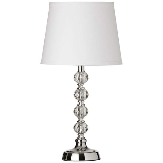 Amli 17 1/2"H Polished Chrome w/ Cut Crystal Ball Table Lamp