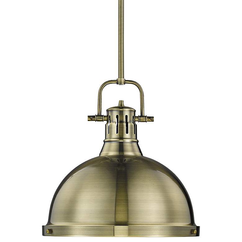 Duncan 14" Wide Pendant Light with Rod