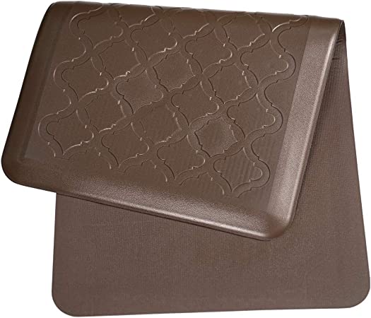 Art3d Anti Fatigue Mat - 1/2 Inch Cushioned Kitchen Mat - Non Slip Foam Comfort Cushion for Standing Desk, Office or Garage Floor (17.3"x28", Black)