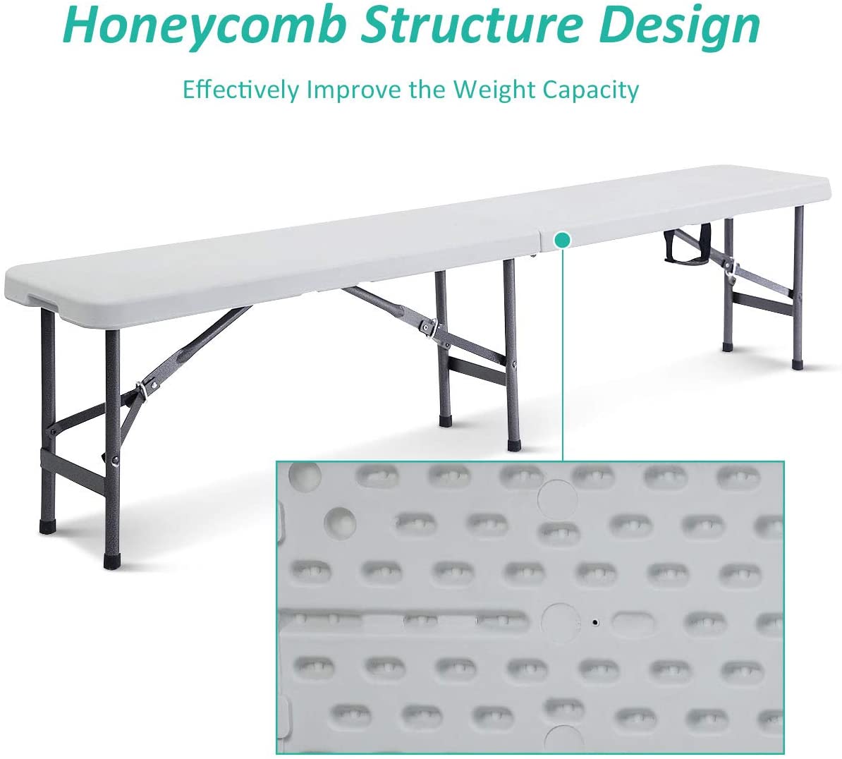 Plastic folding bench online seat