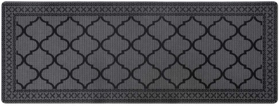 Carvapet Non-Slip Kitchen Mat Durable Honeycomb Texture Doormat Kitchen Tool Design Runner Carpet, Indoor Outdoor, Easy Clean, Low-Pile Mats for Entry, Patio, High Traffic Areas, 18"x30", Coffee