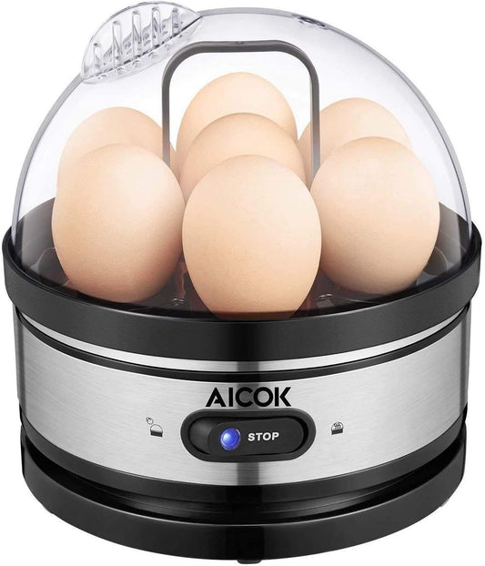 Electric Rapid Stainless Steel 7 Egg cooker Auto Shut Off