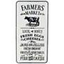 Farmer's Market 29" High Rectangular Iron Framed Wall Art