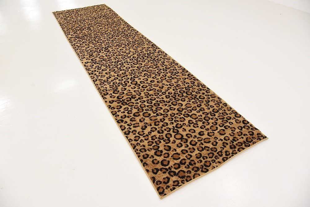 Wildlife Leopard Animal Print Light Brown Soft Area Rug – Joanna Home