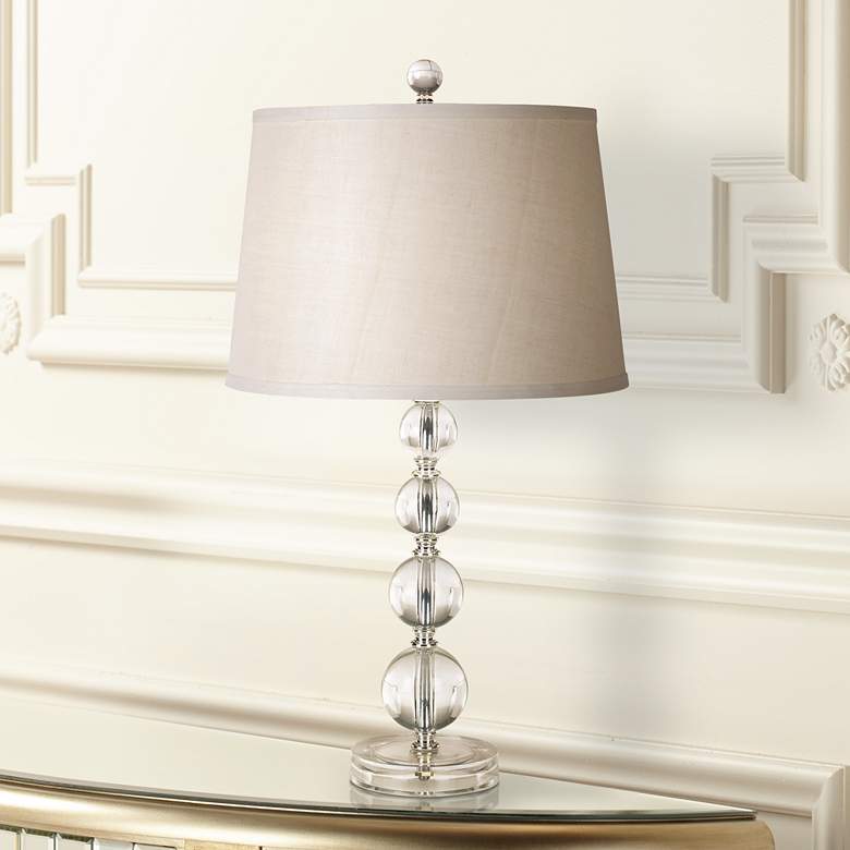 Herminie Stacked Ball Acrylic Table Lamp by 360 Lighting