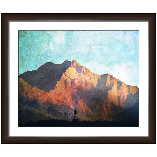 Majestic Mountain 22" Wide Framed Giclee Wall Art