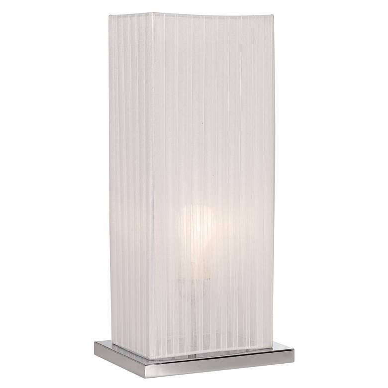 Cube Ribbon Shade 19 3/4" High Accent Table Lamp