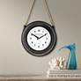 Bouvet 11 3/4" Wide Hanging Metal Wall Clock