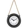 Bouvet 11 3/4" Wide Hanging Metal Wall Clock