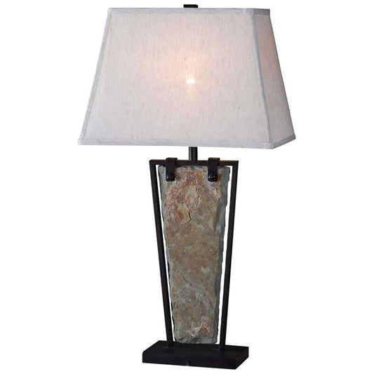 Kenroy Home Free Fall Natural Slate Table Lamp