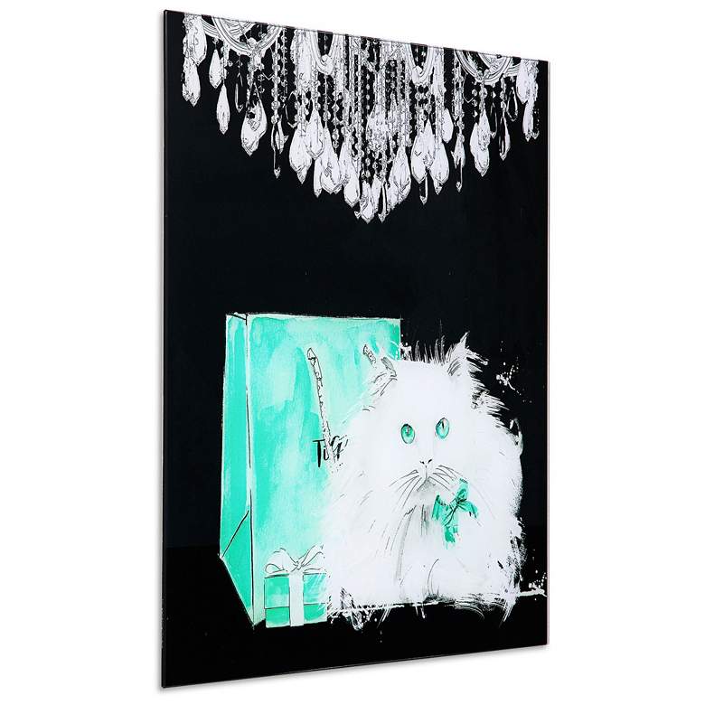 Snowball 20" Square Frameless Tempered Glass Wall Art
