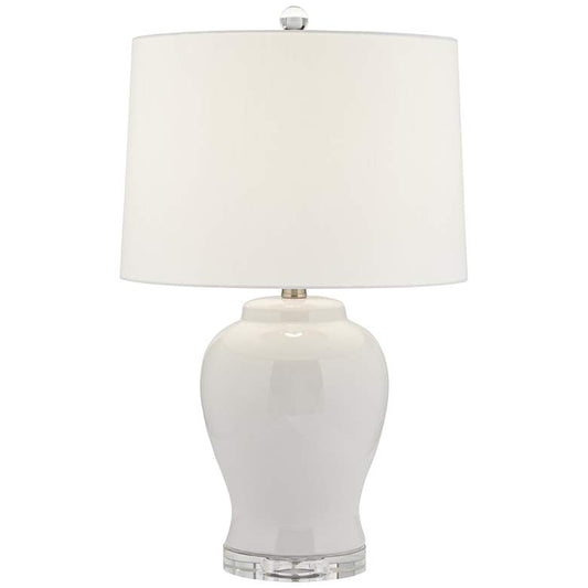 Serenity Milk White Ceramic Accent Table Lamp