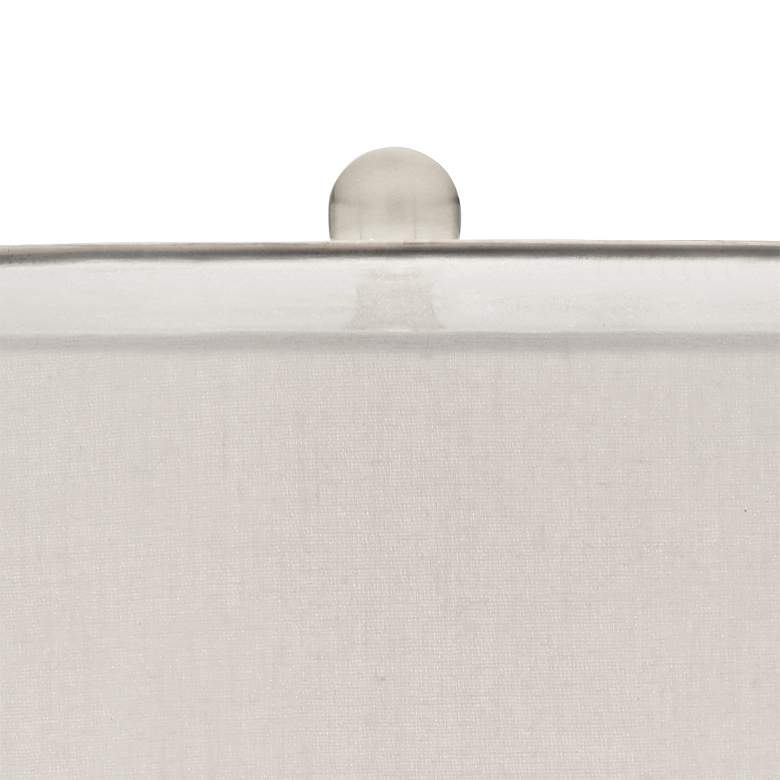 Swift Mercury Glass Table Lamp with Round White Marble Riser