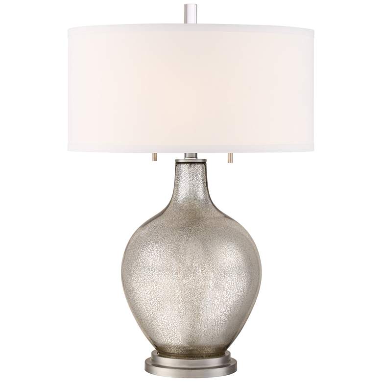 Louie Mercury Glass Table Lamp with USB Workstation Base